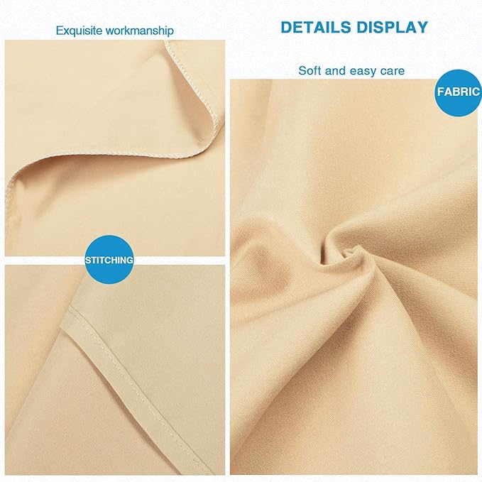 FLXXIE King Pillow Cases Set of 2, Soft Microfiber Pillow Covers with Envelope Closure, Wrinkle, Fade and Stain Resistant Pillowcases, 20x36, Light Taupe