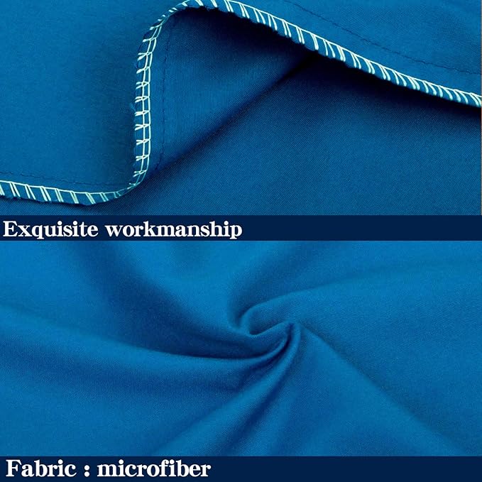 NTBAY King Pillowcase Set - 2 Pack Brushed Microfiber 20x36 Pillowcases - Soft, Wrinkle-Free, Fade-Resistant, Stain-Resistant, Royal Blue Pillowcases with Envelope Closure - 20x36 Inches, Royal Blue