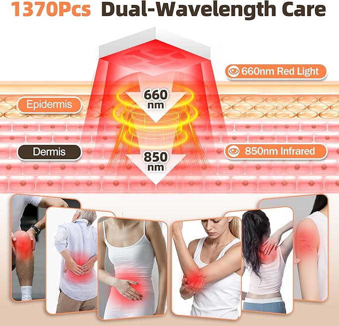 Red Light Therapy Mat for Full Body, 1370 Infrared Light Pad, 5 Intensity Levels, 9 Auto-Shutoff Timer Setting, Handheld Controller, Gifts for Athletes, Office Workers, Women, Men (74.6''*33.3'')