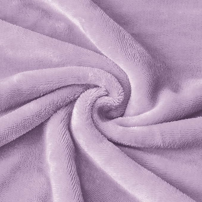 BEDELITE Body Pillow Cover with Zipper Closure, Super Soft and Cozy Fuzzy Fleece Pillowcase 20 x 54 Inches, Luxury Fluffy Plush Long Body Pillow Pillowcase for All Seasons(Lavender)