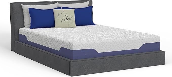 Vibe Supreme Cooling Hybrid Mattress, Innerspring and Gel Memory Foam Mattress, Fiberglass Free, 12-Inch Bed in a Box, California King