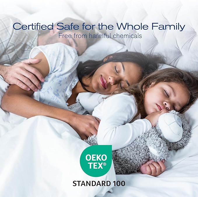 Queen Pillows Set of 4, Ultra Thick Down Alternative Bed Pillows,Cooling Hotel Quality Queen Pillows for Back, Stomach or Side Sleepers,Machine Washable (White,4 Pack)