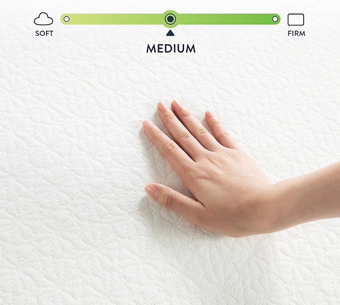 Best Price Mattress 8 Inch Queen Mattress Bed-In-A-Box, Green Tea Memory Foam