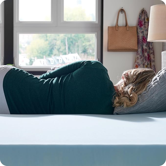 Sealy Dreamlife 3” Gel Memory Foam Twin XL Mattress Topper with SealyComfort Gel Foam, 1 Year Limited Warranty, Made in the USA