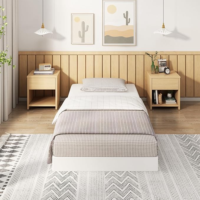 EMODA 5 Inch Twin XL Box Spring Bed Base, 1500 LBS Heavy Duty Metal Mattress Foundation with Fabric Cover, Easy Assembly