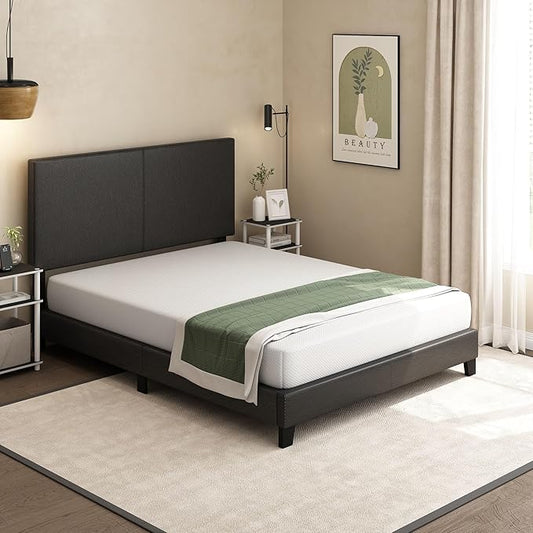 Furinno Tidur Cooling Gel Memory Foam Mattress, 8 Inch, Queen, White