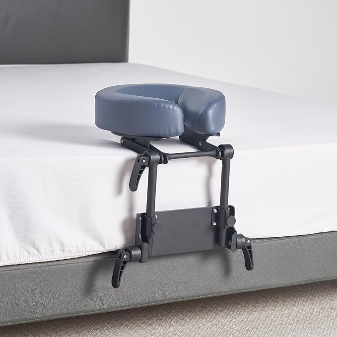 Master Massage Home Use Sleeping Mattress Top Massage Kit-Adjustable Headrest Face Pillow Cradle & Face Cushion Support Bracket, Head Face Rest Support- Eye Surgery Recovery - Cream
