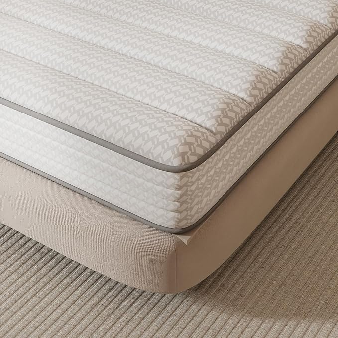 Novilla 8 Inch Queen Mattress, Hybrid Queen Size Mattresses with BioAir Comfort Foam for Pressure Relief, Medium Plush Colchones with Innerspring CertiPUR-US Certified for Kids Mattress in a Box