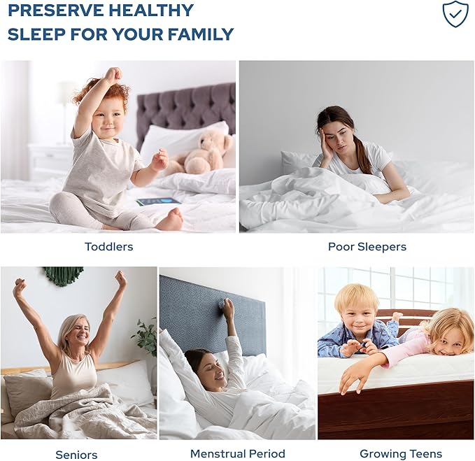 BEDLORE Waterproof Mattress Protector, Noiseless California King Size Mattress Pad with Deep Pocket Fitted Up to 6-18 inches, Soft Breathable Dirt-Proof Bed Mattress Cover for Bedroom(Black)