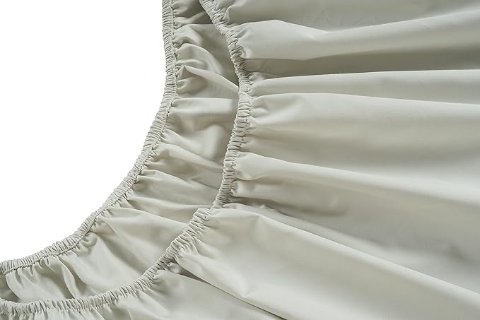 LANE LINEN 100% Cotton 450 Thread Count Split King Sheet Set for Adjustable Beds, Sateen Weave Hotel Quality, Fully Elasticized Oeko Tex Certified Sustainably Produced Machine Washable - Moonstruck