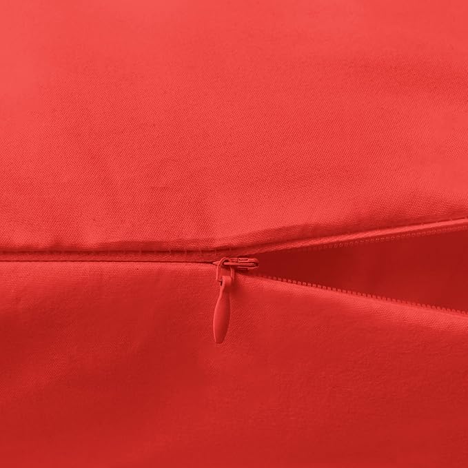 Elegant Comfort Luxury Ultra-Soft 1-Piece Body Pillowcase - 1500 Premium Hotel Quality Microfiber Double Brushed - Wrinkle Resistant, Body Pillowcase Size, Red