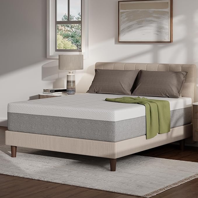 Novilla 12 Inch Mattress Queen Size, Gel Queen Mattress Memory Foam in a Box with Comfort Foam for Pressure Relief & Body Support & Cool Night Sleep, CertiPUR-US Certified