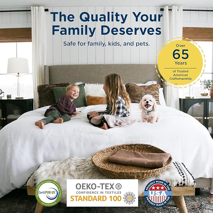 Therapedic Agility Hybrid Mattress – Cal King Size 11 Inch with Cooling Comfort, Pressure Relief Support, and Motion Isolation – CertiPUR-US® & Oeko-TEX® Certified