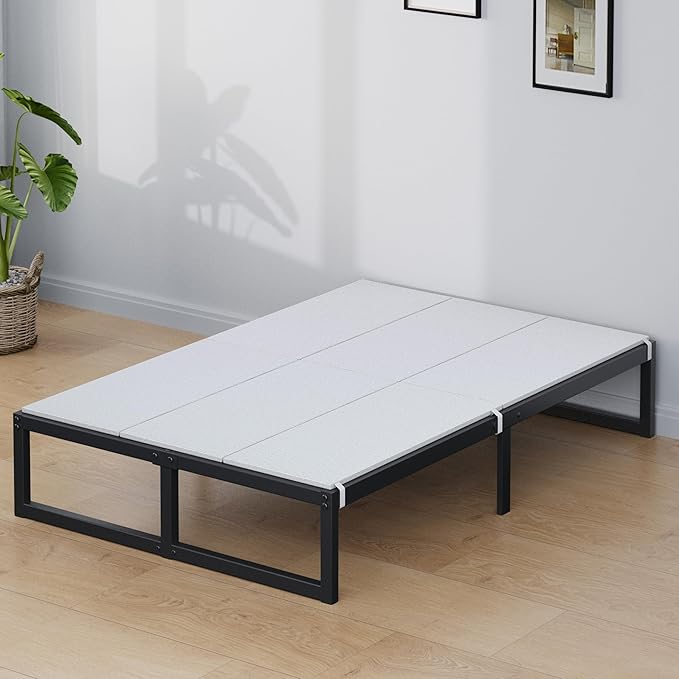 Lutown-Teen Bunkie Board Full Under Mattress High-Density Polymer Full Size Bunkie Board Anti-Sag, Breathable, Moisture Resistant, Noise Minimizing, White