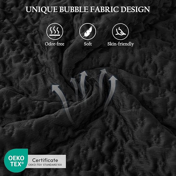 Side Sleeper Pillow for Neck & Shoulder Comfort, Cooling Cervical Contour Gusseted Pillow for Hot Sleepers, Adjustable Luxury Shredded Memory Foam, Washable Cover, Black Standard Size