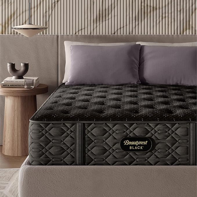 Beautyrest Black Series Three 15.25" Medium Twin XL Mattress - Breathable, Cooling, and Supportive - CertiPUR-US Certified, 100-Night Sleep Trial, and 10-Year Limited Warranty