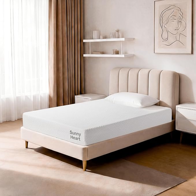 8 Inch Twin Size Memory Foam Mattress, Gel Cooling Bed Mattress with Breathable and Removable Cover, Medium Firm for Pressure & Pain Relief, In a Box | Fiberglass Free | CertiPUR-US Certified