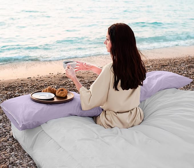 Utopia Bedding Premium 100% Waterproof Pillow Protectors with Zipper Standard Size (Set of 2), Bed Bug and Dust Mite Proof Zippered Pillow Covers, Pillow Encasement Cases, Lavender