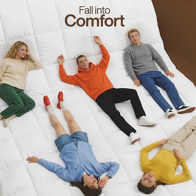 Utopia Bedding Comforter Duvet Insert, Quilted Comforter with Corner Tabs, Box Stitched Down Alternative Comforters Twin Size (White, Pack of 2)