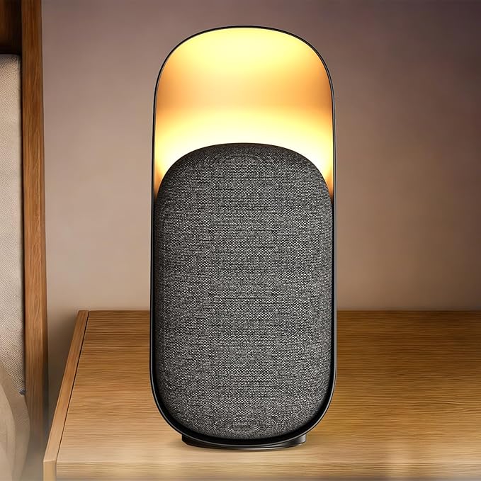Sound Machine Night Light White Noise Machine with BT Speaker,6 Soothing Sounds,White Noise Sound Machine with Convenient Timer Options,for Baby Kids Adult Home Office Travel