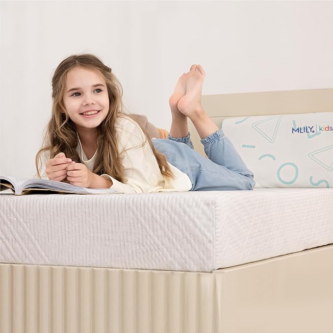 MLILY Twin Mattress in a Box, 8 inch Mattresses for Kids Bed Single Size Daybed Individual Bunk, Memory Foam Medium Firm