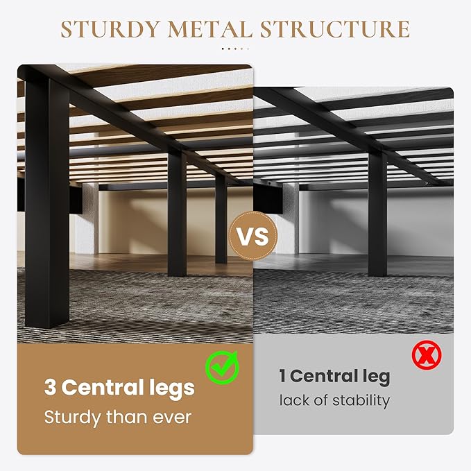 SHA CERLIN Full Size Platform Bed Frame with Adjustable Headboard and Wooden Slats Support, Boucle Upholstered Mattress Foundation, No Box Spring Needed, Easy Assembly, Soft White