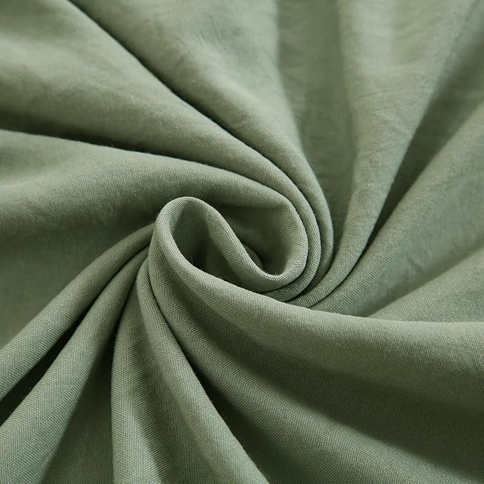 Merryword Avocado Green Body Pillow Cover 20x54inches Long Pillowcase Ruffled Pillowcases Shabby Chic Ruffled Fringe Decor Body Ruffled Pillow Sham Cute Pillowcase