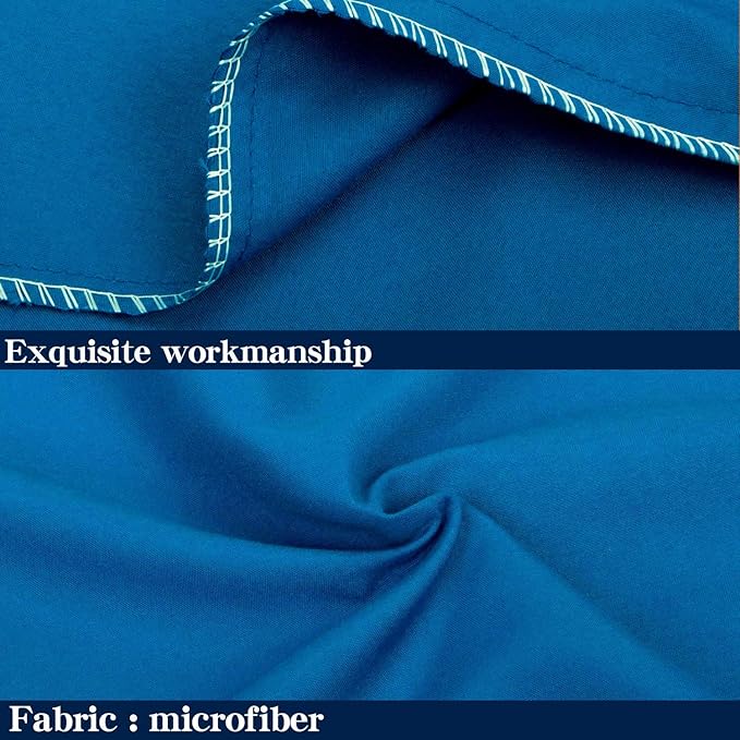 NTBAY Body Pillowcase - Brushed Microfiber 20x54 Pillowcase - Soft, Wrinkle-Free, Fade-Resistant, Stain-Resistant, Royal Blue Body Pillow Cover with Envelope Closure - 20x54 Inches, Royal Blue