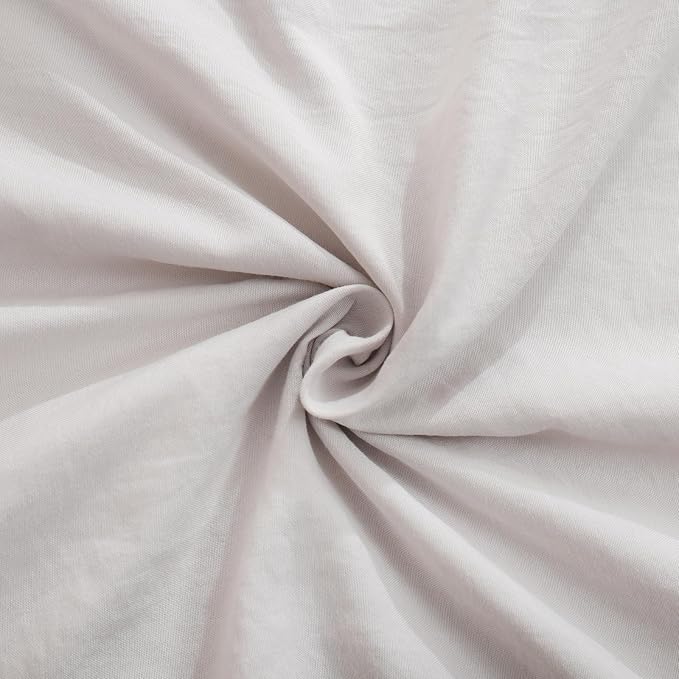 Merryword Beige Body Pillow Cover 20x54inches Beige and White Reversible Long Pillowcase Ruffled Body Pillowcases Cute Pillowcase Pillow Sham (1 Body, Beige White)