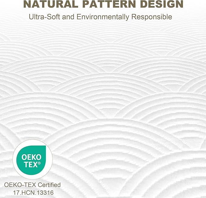 Zenzy 4" Full XL Mattress Topper Cover, Oeko-TEX Certified, Ultra-Soft Zippered Topper Protector Full Extra Long with Adjustable Straps, Washable (Cover Only)