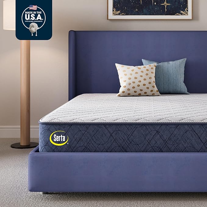 Serta Five Star Mattress Tranquility 12-Inch Firm– Twin– Zoned Support, Pressure Relief, Cooling– Bed-in-a-Box – Ideal for Back & Stomach Sleepers – 100 Night Trial, 10-Year Limited Warranty