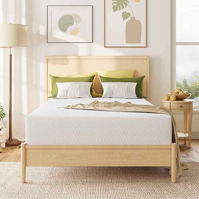 MLILY Full Mattress in a Box, 12 inch Mattresses for Platform Bed Double Size Daybed Bunk, Green Tea Memory Foam Mattress for Cool Sleep & Pressure Relief, Medium Firm