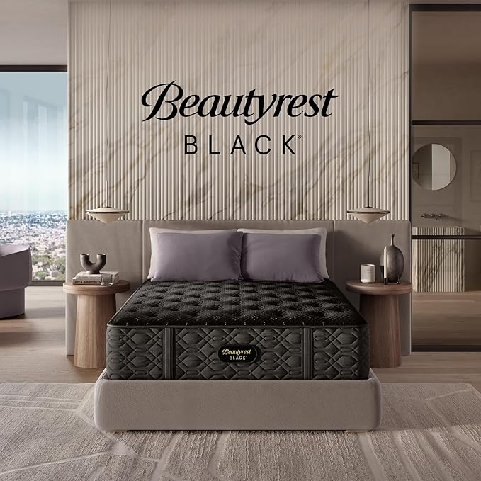 Beautyrest Black Series Three 15.25" Medium Full Mattress - Breathable, Cooling, and Supportive - CertiPUR-US Certified, 100-Night Sleep Trial, and 10-Year Limited Warranty