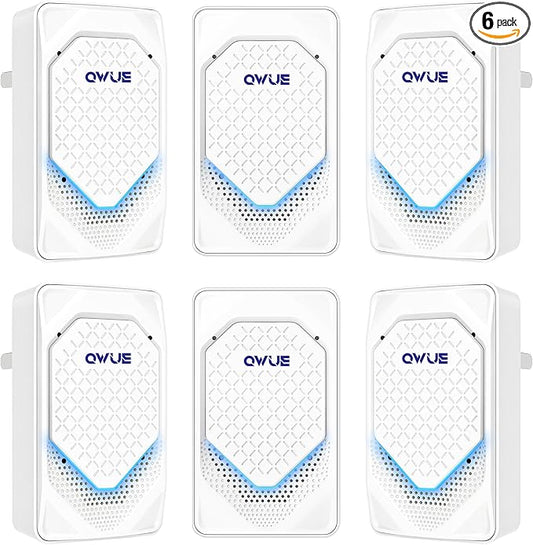 6Pack Air Ionizer for Home Negative Ion Air Purifier Plug In, Mini Filterless Air Freshener Quiet Air Cleaner Portable Air Purifiers Odors Smoke for Home Office, Bedroom, Bathroom