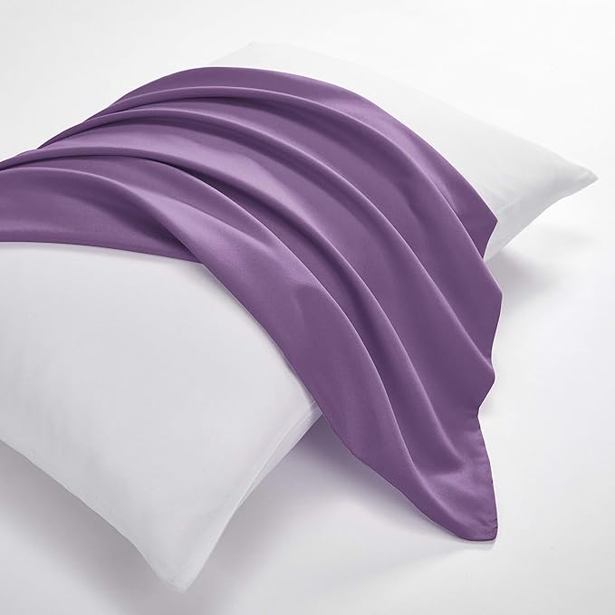 Evolive Ultra Soft Microfiber Body Pillow Cover/Pillowcases 21"x54" with Hidden Zipper Closure (21"x54" Body Pillow Cover, Lavender)