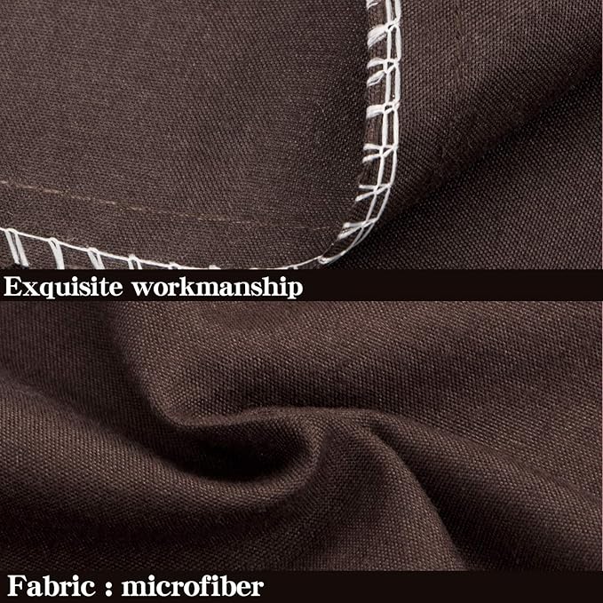 NTBAY Queen Pillowcase Set - 4 Pack Brushed Microfiber 20x30 Pillowcases - Soft, Wrinkle-Free, Fade-Resistant, Stain-Resistant, Dark Brown Pillowcases with Envelope Closure - 20x30 Inches, Dark Brown