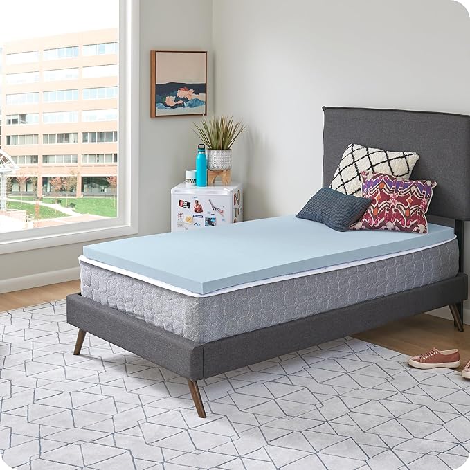 Sealy Dreamlife 1.5” Gel Memory Foam Full Mattress Topper with SealyComfort Gel Foam, 1 Year Limited Warranty, Made in The USA