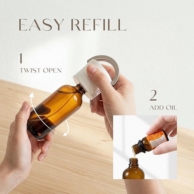 Earnest Living Waterless Diffuser 100ml Nebulizing Diffusion System for Large Ambient Space Studio Home Office Hotel Spa