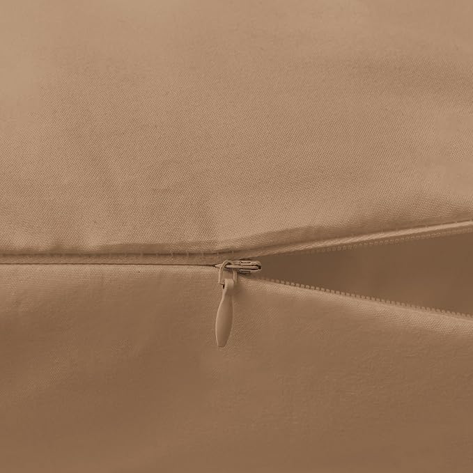 Elegant Comfort Luxury Ultra-Soft 1-Piece Body Pillowcase - 1500 Premium Hotel Quality Microfiber Double Brushed - Wrinkle Resistant, Body Pillowcase Size, Taupe
