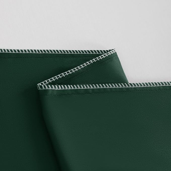NTBAY Standard Pillowcase Set - 2 Pack Brushed Microfiber 20x26 Pillowcases - Soft, Wrinkle-Free, Fade-Resistant, Stain-Resistant, Dark Green Pillowcases with Envelope Closure - 20x26 Inches