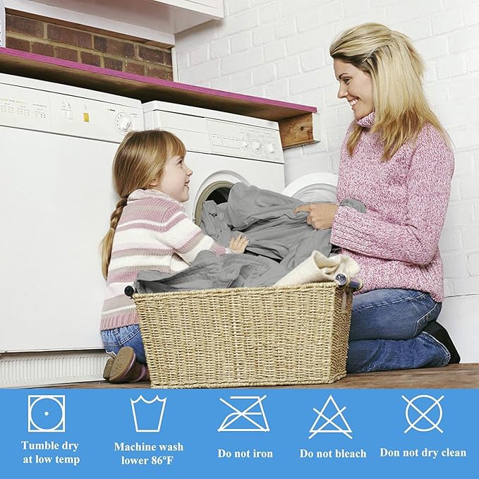California King Waterproof Mattress Protector - Noiseless, Breathable, Machine Washable Fitted Mattress Cover with Deep Pocket up to 5”-21”（Dark Grey）
