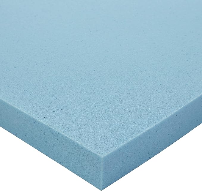 Amazon Basics Alternative Latex King Size Mattress Topper, Cooling Gel-Infused, CertiPUR-US Certified, 2 Inches, Blue