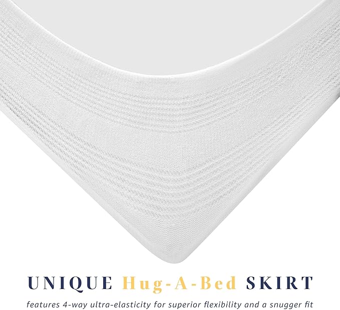 Twin XL Mattress Pad for Dorm Room, Thick Quilted Mattress Topper with 8-22" Deep Pocket, Breathable Cotton Top Fitted Mattress Cover, Cooling & Cloud-Like Comfort (39 x 80 Inches, White)