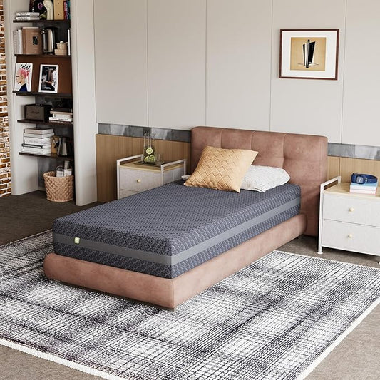 Novilla Twin XL Mattress 8 Inch, XL Twin Gel Memory Foam Mattress for Spinal Alignment & Adaptive Body Support, with Green Tea-Infused Foam, Mattresses in a Box, Medium Firm
