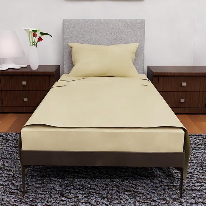 Twin XL Sheets Set - 3 Piece Bedding - Wrinkle Free, Fade Resistant, Double Brushed Microfiber - Deep Pockets/Easy Fit - 1800 Series Ultrasoft, Cooling Sheets (Tan)
