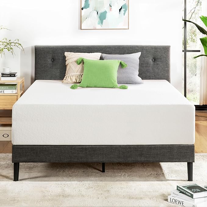 Best Price Mattress 14 Inch King Mattress Bed-In-A-Box, Green Tea Memory Foam
