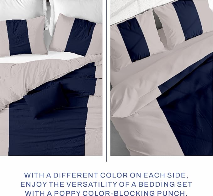 Kotton Culture 3 Pc Twin Size Duvet Cover Set- 100% Egyptian Cotton 600 TC Ultra Soft Premium Durable Comforter Cover Zipper Closure & Corner Ties (Dashing Blue, Twin/Twin XL 68" X 90")