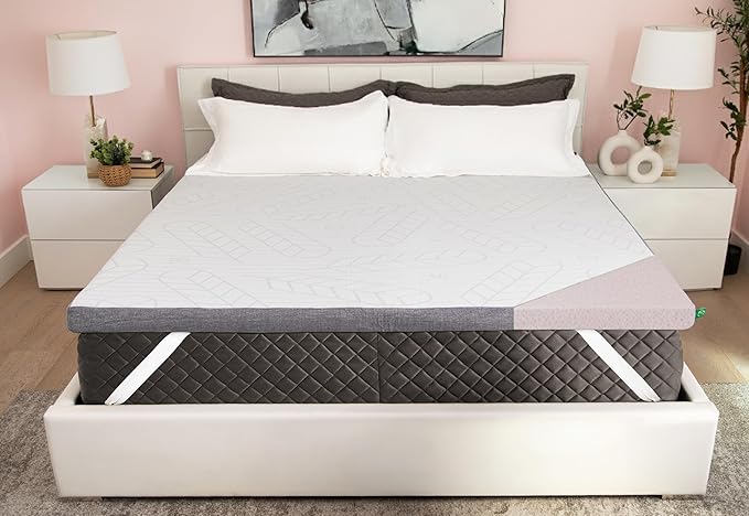 Sleepyhead King Mattress Topper Super 3 Inch, Cooling Gel & Copper Memory Foam, Pressure Relief, King Size Mattress Topper for Luxury Comfort, Removable Washable Cover (King 3")