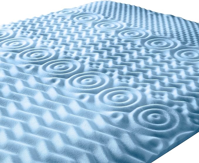 Serta Comfort Zone Cooling Memory Foam Mattress Topper, 1.5 Inch, King