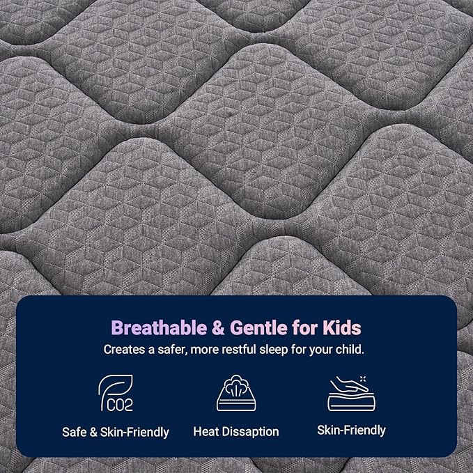 Avenco Twin Mattress, 6 Inch Twin Size Mattress in a Box for Kids, Medium Firm Hybrid Mattresses with Bonnell Spring and Gel Memory Foam for Cool Night Sleep & Pressure Relief, CertiPUR-US Certified